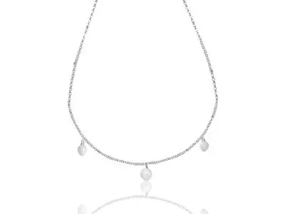 Gargantilla plata cadena perlas