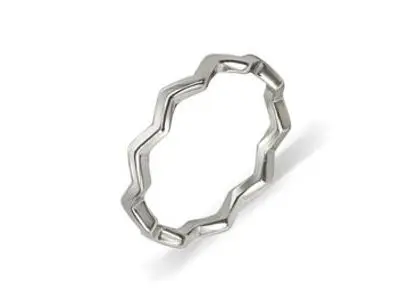 Anillo plata lisa zetas