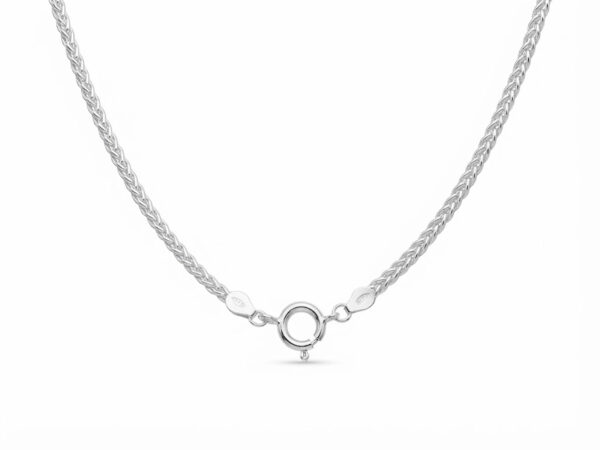 Cadena plata espiga 50cm