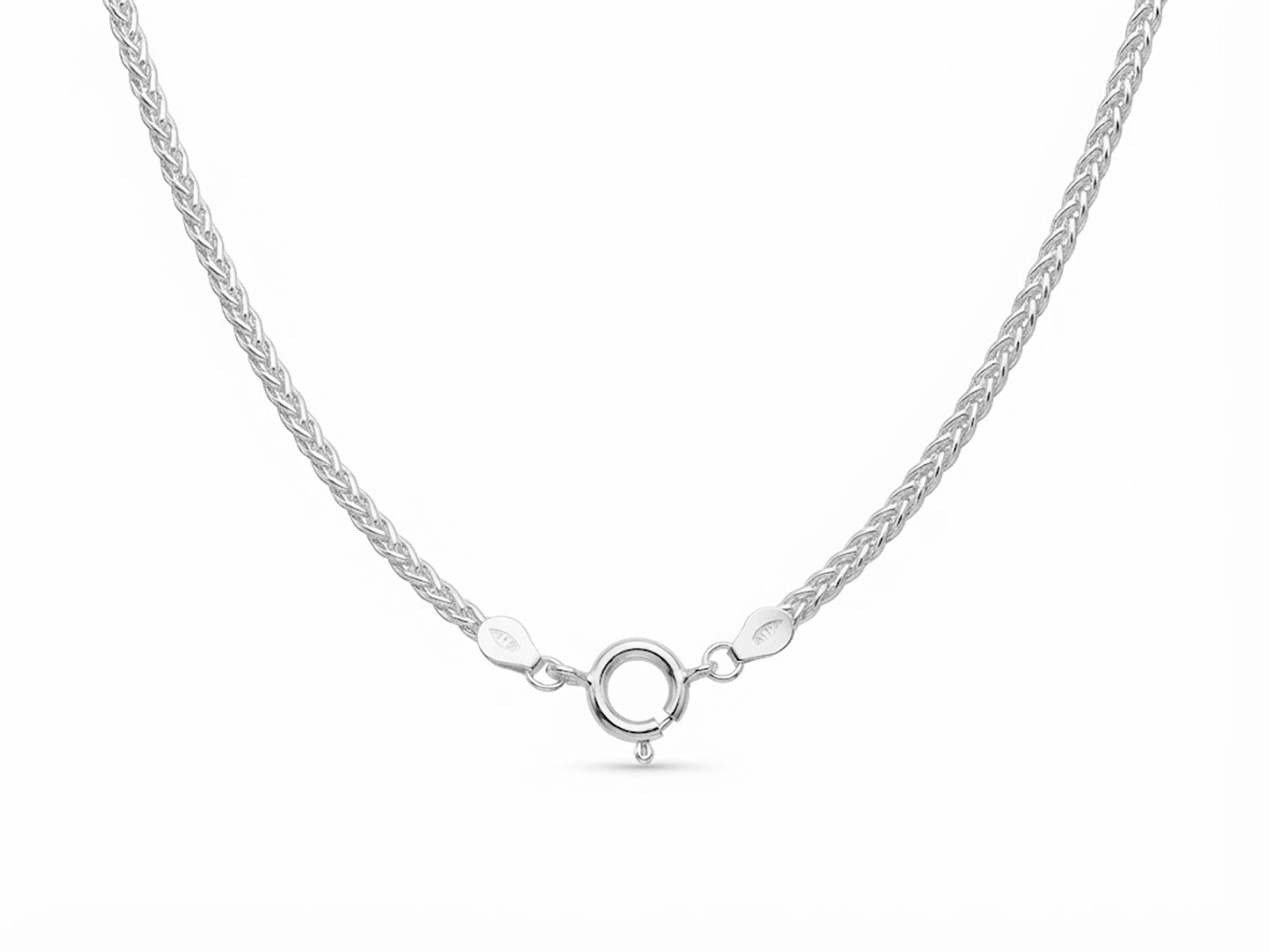 Cadena plata espiga 50cm