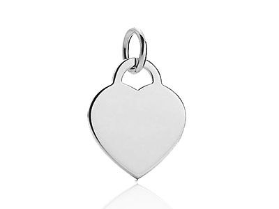 placa de plata corazon