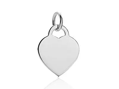placa de plata corazon