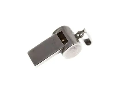 Colgante silbato en plata