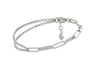 Pulsera plata eslabones cadena