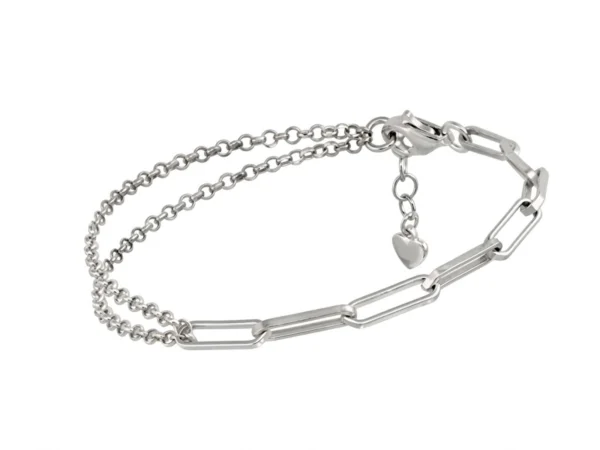 Pulsera plata eslabones cadena