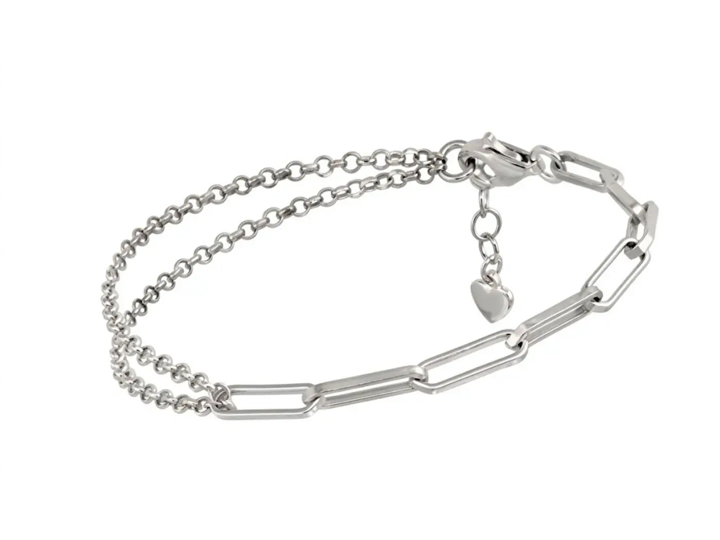 Pulsera plata eslabones cadena