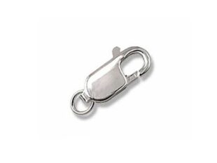 mosquetón plata pequeño plano