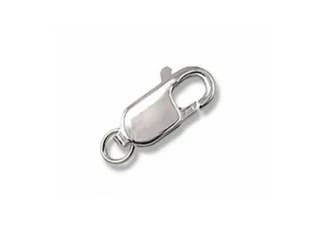 mosquetón plata pequeño plano