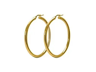 Aros plata chapada 25mm