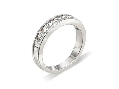 Anillo plata circonitas centrales