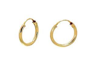Aros oro bebé 12mm