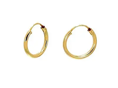 Aros oro bebé 12mm