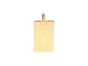 Placa oro rectangular mediana