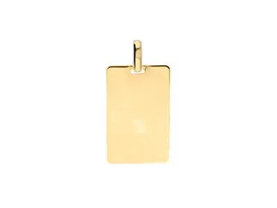 Placa oro rectangular mediana