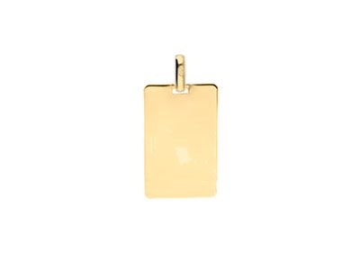 placa oro rectangular pequeña