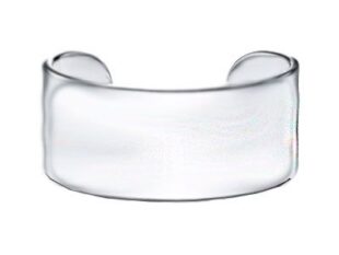 Brazalete de plata brillo