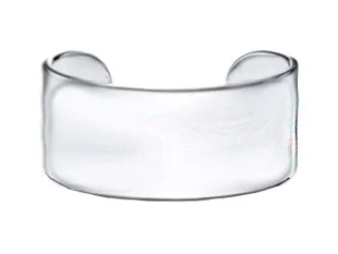 Brazalete de plata brillo