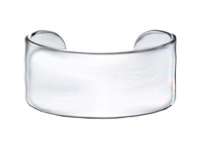 Brazalete de plata brillo