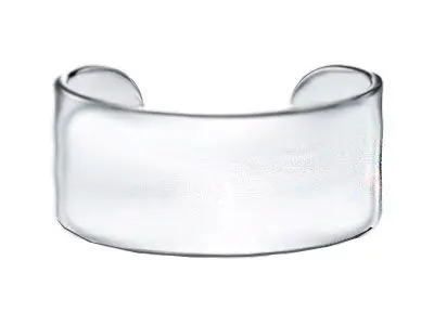 Brazalete de plata brillo