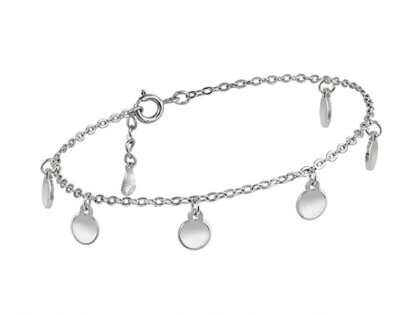 Pulsera plata colgantes monedas