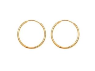 aros plata chapados oro