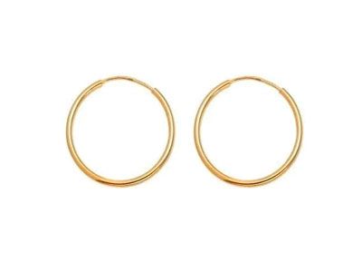 aros plata chapados oro
