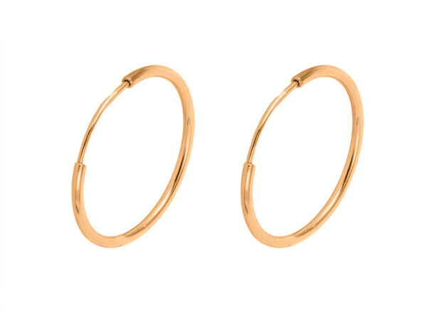 aros plata chapados oro