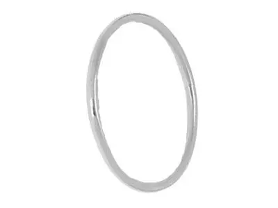 Alianza hilo 1mm plata