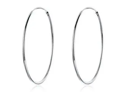 Aros plata grandes 70mm