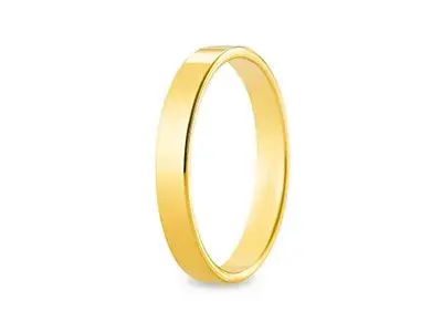 alianza plana 3mm oro