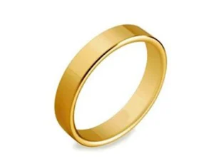 Alianza plana 4mm oro