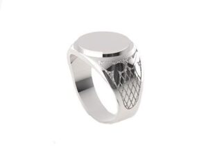 Sello plata hombre grabado