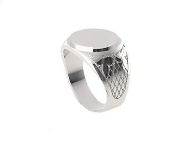 Sello plata hombre grabado