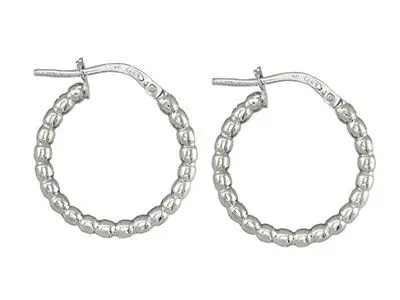 Aros plata bolitas 20mm