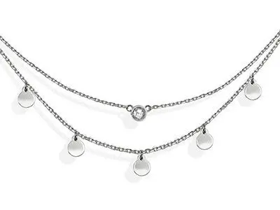 Gargantilla plata doble cadena