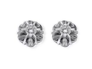Pendientes roseta clásica diamantes
