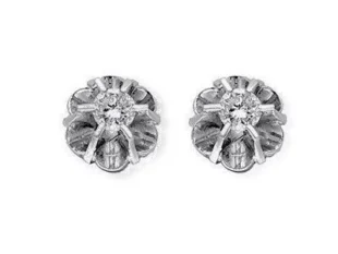 Pendientes roseta clásica diamantes