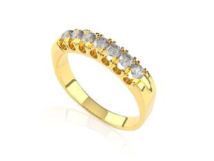 Anillo oro setecillo diamantes