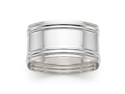 Servilletero de plata rectangular