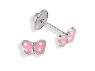 Pendientes plata mariposa esmaltada