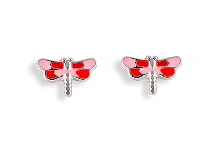 Pendientes plata dormilón libélula