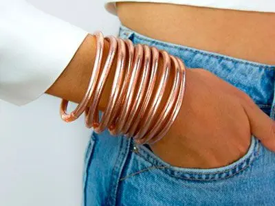 Pulsera pan oro rosa