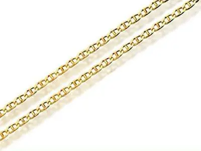 Cadena ancla de oro amarillo en 60 cm