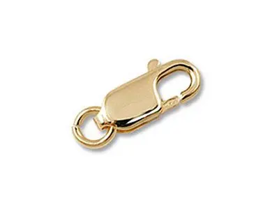Mosquetón oro plano pequeño