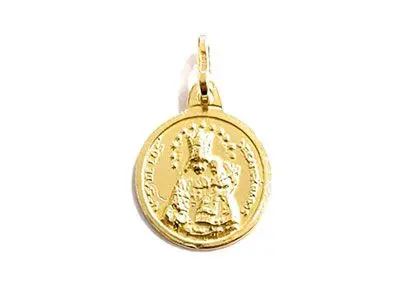 Medalla Virgen desamparados dorada