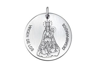 Medalla plata Virgen Desamparados