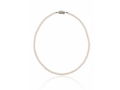 Collar perlas cierre gallonado