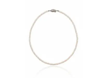 Collar perlas cierre gallonado
