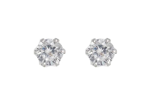 Pendientes plata 6 garras