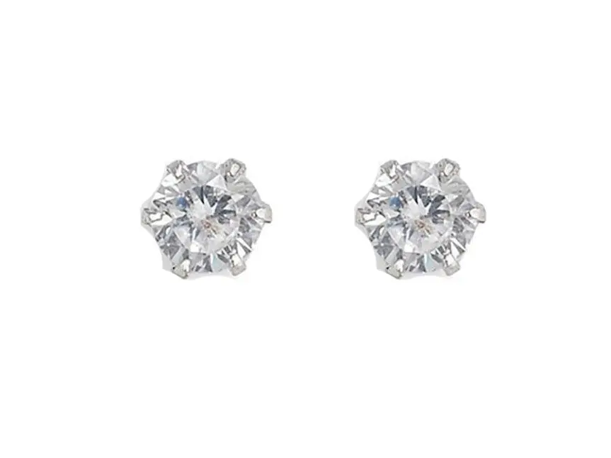 Pendientes plata 6 garras